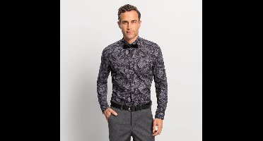OLYMP shirt Level 5 antracietgrijs