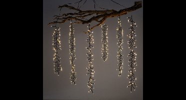 LED-lichtscherm met 8 automatisch wisselende lichtstanden 1m met 480 warmwitte LED's IP44 fitting