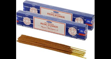 Satya Nag Champa wierrook stokjes Reiki Power geur - 30x - Lichaam in balans - Meditatie - staafjes van 21 cm