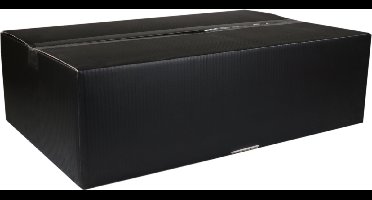 Postpakketdoos | golfkarton | 570x377x170mm | met autolock bodem | zwart | 25 stuks