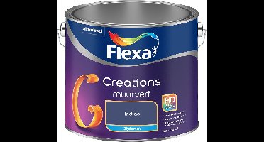 Flexa - Creations Muurverf Zijdemat - Indigo - Mengverf - 2.5 L