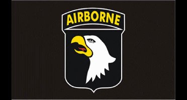 Vlag Airborne 101e div.zwart