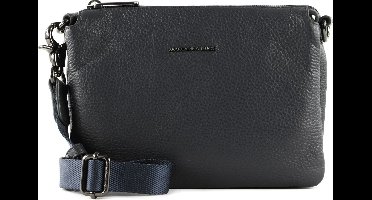 MANDARINA DUCK Leren schoudertas Mellow Leather Crossbody Bag Dress Blue donkerblauw