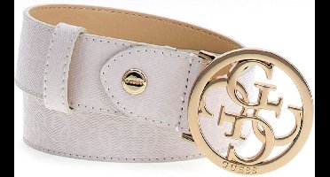 Guess Yarmilla Verstelbare Dames Broekriem - Wit - Maat M
