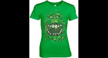 Ghostbusters Slimer Girly Tee Damen T-Shirt Green-S