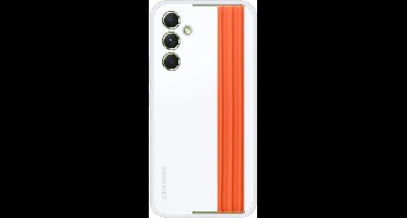 Samsung Sillicone Hoesje met Strap - Samsung Galaxy A54 - Wit