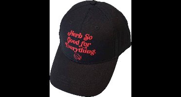 Bob Marley - Herb So Good Baseball pet - Zwart