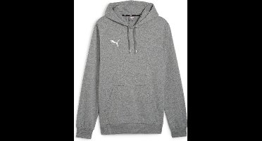 PUMA teamGOAL Casuals Hoody Heren sporttrui - Medium Gray Heather-Puma White