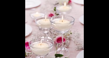 Bolsius - Drijfkaarsen - Ø4,5 cm - 20 stuks per verpakking - Wit