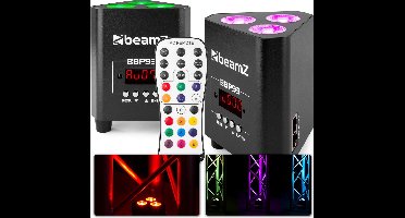 Uplighter LED - BeamZ BBP93 - Set van 2 Uplights met 3x 10W LED's per spot