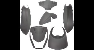 Plaatset Peugeot Kisbee 2T/4T 6-delig - Mat Zwart