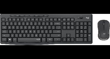 Logitech MK295 Silent - Draadloze muis en toetsenbord - Hongaars / Zwart