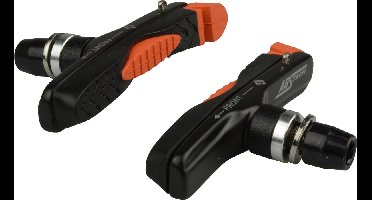 Vwp Remblokken V-brakes 80 X 12 Mm Zwart/oranje 2 Stuks