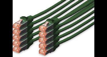 CAT6 sFTP kabel 2 meter Groen - 10 stuks