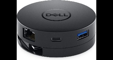 DELL DA300 Bedraad USB 3.2 Gen 2 (3.1 Gen 2) Type-C Zwart