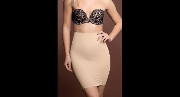 Bye Bra Invisible corrigerende Rok, Hoge Taille Rok, Butt Lift, Onderrok dames, Shapewear Voor Vrouwen, Beige, XL