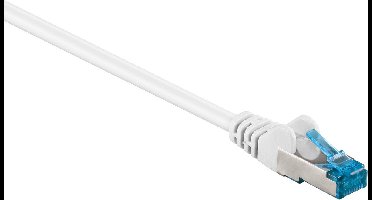S/FTP CAT6a 10 Gigabit netwerkkabel / wit - LSZH - 1 meter