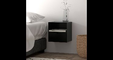 Bendt Hangend Nachtkastje 'Nonny' kleur Zwart