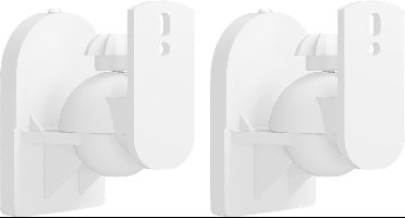 Goobay luidspreker muurbeugel set voor kleine luidsprekers - tot 3,5 kg / wit