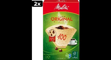 2x Melitta classic filterzakjes 100/40 natuur
