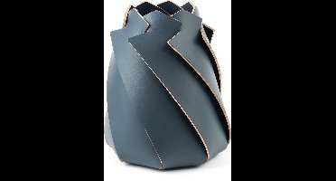 Vacavaliente - Zambo Organiser XL (by Christian Mohaded) - Gerecycled Leer - Blauw