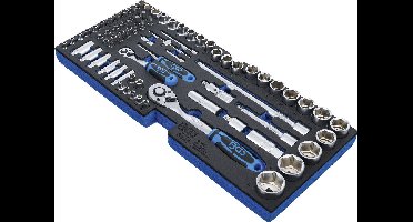 BGS Dopsleutelset 1/2 en 1/4 77 delig