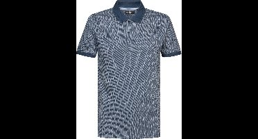 Petrol Industries - Heren Klassieke polo - Blauw - Maat S