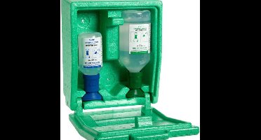 PLUM 4789 Oogspoelstation Wandbox 1x200ml Ph Neutr + 1x500ml 0.9% Sod Chl