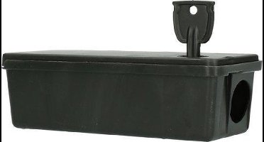 HPC Voerdoos – Lokdoos voor muizen – Met kinderslot – Voor gebruik met muizengif of muizenvallen – Vast te plaatsen – Ook geschikt voor het monitoren van muizen - Met sleutel