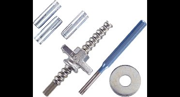 Carat BA03ZA0000 Snelspanner + vleugelmoer en ring voor anker M12