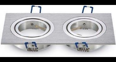 V-TAC VT-783SQ-AB LED Spots - Inbouwfitting - GU10 - IP20 - Aluminium Borstel