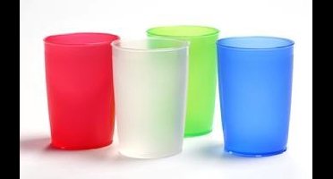 Eenvoudige drinkbeker van Ornamin : 250 ml - groen transparant