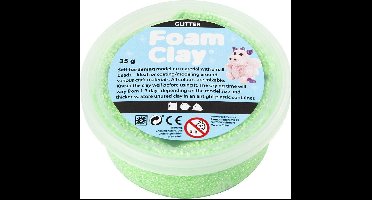 Foam Clay®, groen, glitter, 35gr