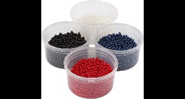 Pearl Clay®,  3x25 gr,  38 gr, blauw, rood, zwart, 1set