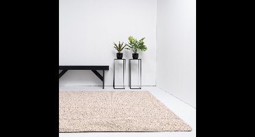 Vloerkleed Xilento Pebble Dark Beige | 200 x 300 cm