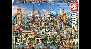 Educa - Puzzle 2000 - Europe Landmarks (017697)