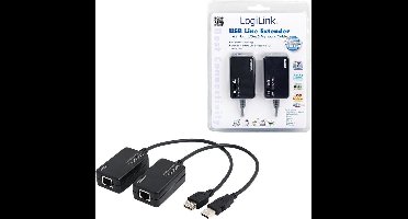 LogiLink UA0021D Extender (verlenging) USB-A 1.1 Via netwerkkabel RJ45 60 m