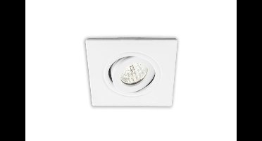 Groenovatie Inbouwspot LED - 3W - Vierkant - Kantelbaar - Dimbaar - 61x61 mm - Warm Wit