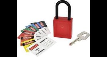 Hangslot Vonkvrij Kasp K80040 Rood Sleutelslot