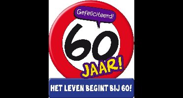 Wenskaarten - 60jr verkeersbord