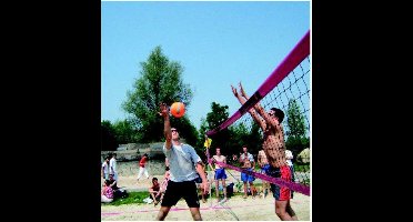 Tom Beachvolleybalnet Recreatie Zwart/roze850 X 100 Cm