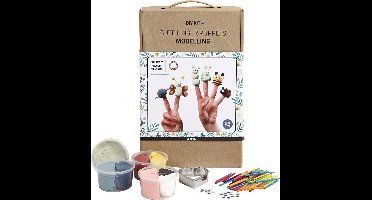 Schattige vingerpoppen, 1 set