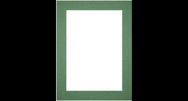 Passe-Partout Fotomaat 40x50 cm - Lijstmaat 45x60 cm - Groen Bos - Museumkarton - Fotolijst niet inbegrepen