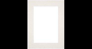 Passe-Partout Fotomaat 50x70 cm - Lijstmaat 60x80 cm - Lichtgrijs - Museumkarton - Fotolijst niet inbegrepen