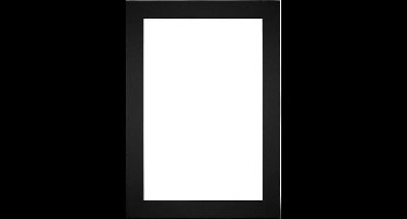 Passe-Partout Fotomaat 15x20 cm - Lijstmaat 25x35 cm - Zwart - Museumkarton - Fotolijst niet inbegrepen