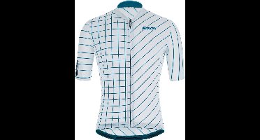 Santini Fietsshirt Korte mouwen Blauw Heren - Eco Sleek Dinamo S/S Jersey Silver Bullet - S
