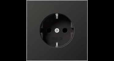 Jung AL1520AN Wandcontactdoos met randaarde Inzetstuk 1-voudig Antraciet 1 stuk(s)