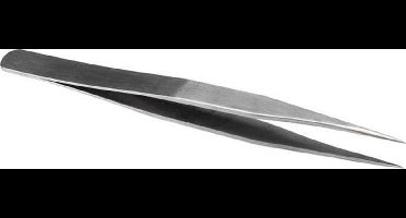 Velleman Precisiepincet, roestvrij staal, lengte 11.2 cm, zilverkleurig