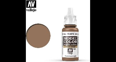 Vallejo Hobbyverf Acrylverf - 70874 Model Color USA Tan Earth - Acryl Verf flesje - 17 ml