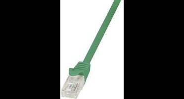 LogiLink CP2065U RJ45 Netwerkkabel, patchkabel CAT 6 U/UTP 3.00 m Groen Snagless 1 stuk(s)